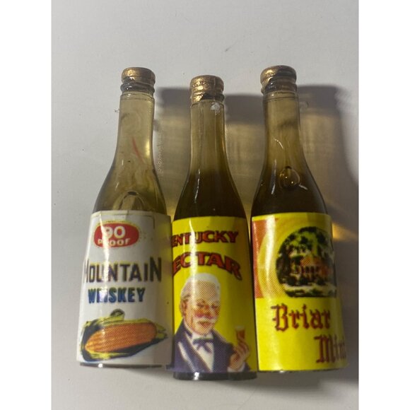VTG Dollhouse Miniatures Liquor Bottles Capn Jack Old Anvil 6 Piece TOYS EMPTY - Picture 3 of 5